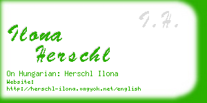 ilona herschl business card